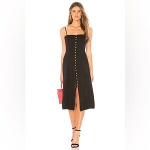 Privacy Pleasw Revolve Dex Midi Dress in Black